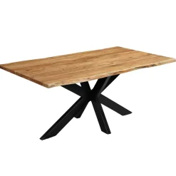 Mangohoutonline Acaciahouten Eettafel Edge Rechthoek 180x100 cm Mahom