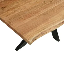 Mangohoutonline Acaciahouten Eettafel Edge Rechthoek 180x100 cm Mahom