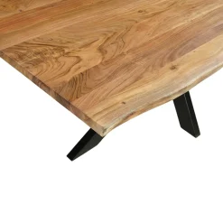 Mangohoutonline Acaciahouten Eettafel Edge Rechthoek 200x100 cm Mahom