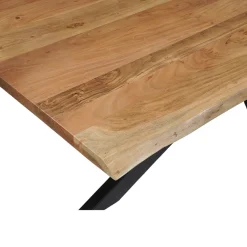 Mangohoutonline Acaciahouten Eettafel Edge Rechthoek 220x100 cm Mahom