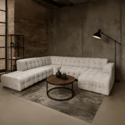 Mangohoutonline Bank Bilbao 5-zits U-opstelling Links White Mahom