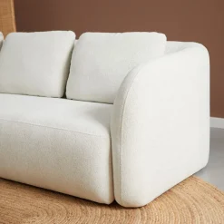 Mangohoutonline Bank Cloud 3-zits Links Crème PEPP