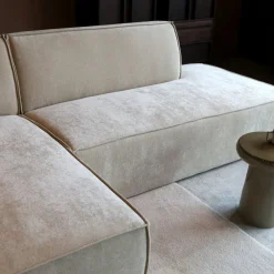 Mangohoutonline Bank Enzo 3-zits Links Zand PEPP