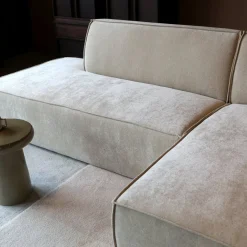 Mangohoutonline Bank Enzo 3-zits Rechts Zand PEPP