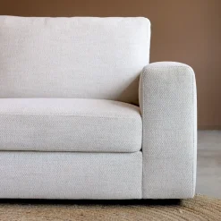 Mangohoutonline Bank Uno 3-zits Links Geweven Ivoor PEPP