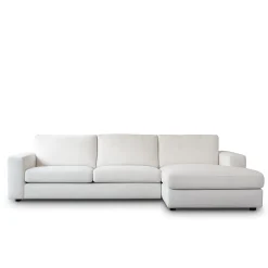 Mangohoutonline Bank Uno 3-zits Rechts Geweven Ivoor PEPP