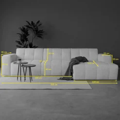 Mangohoutonline Bank Wave 3-zits Rechts Teddy Bruin PEPP