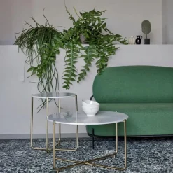 Mangohoutonline Bijzettafel Timpa Marmer Wit Jacob Jenzens