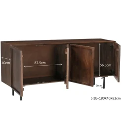 Mangohoutonline Dressoir Elan Brown 180 cm