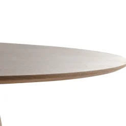 Mangohoutonline Eettafel Adelaide rond 120 cm Walnoot Mahom