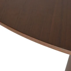 Mangohoutonline Eettafel Adelaide rond 120 cm Donker Walnoot Mahom