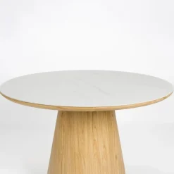 Mangohoutonline Eettafel Alma Rond Eiken Jacob Jenzens