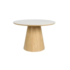 Mangohoutonline Eettafel Alma Rond Eiken Jacob Jenzens