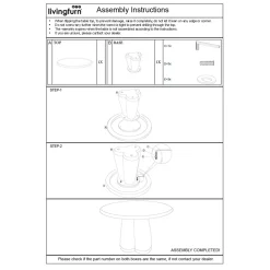 Mangohoutonline Eettafel Brix Clubs Sandy 130 cm