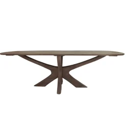 Mangohoutonline Eettafel Brix Montreaux Brown 220 cm