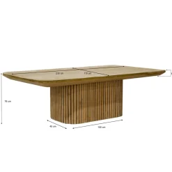 Mangohoutonline Eettafel Lausanne 230 cm