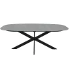 Mangohoutonline Eettafel Santiago Melamine Deens Ovaal 180 cm Mahom