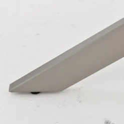 Mangohoutonline Eettafel Santiago Melamine Deens Ovaal Silver onderstel 180 cm Mahom