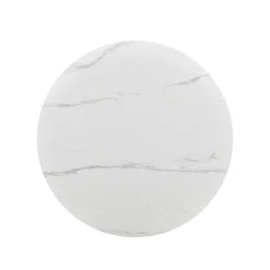 Mangohoutonline Eettafel Santiago Rond Woodvineer 120 cm Mahom