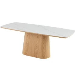 Mangohoutonline Eettafel Santiago Woodvineer 200 cm Mahom