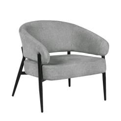 Mangohoutonline Fauteuil Lappi Grijs Mahom