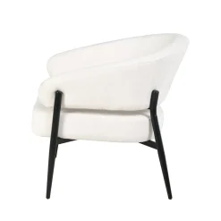 Mangohoutonline Fauteuil Lappi Wit Mahom