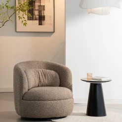 Mangohoutonline Fauteuil Nalon Taupe Mahom