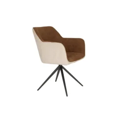 Mangohoutonline Fauteuil Sven Beige/Bruin Jacob Jenzens