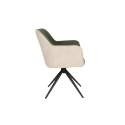 Mangohoutonline Fauteuil Sven Beige/Groen Jacob Jenzens