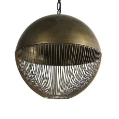 Mangohoutonline Hanglamp Kaspian M brons