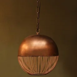 Mangohoutonline Hanglamp Kaspian S brons