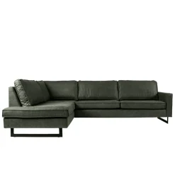 Mangohoutonline Hoekbank Barcelona 4-zits Links Groen Mahom