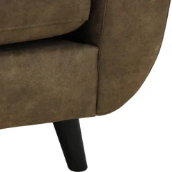 Mangohoutonline Hoekbank Bonanza 4-zits Links Bruin