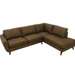 Mangohoutonline Hoekbank Bonanza 4-zits Rechts Bruin