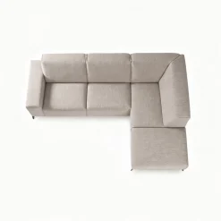 Mangohoutonline Hoekbank Brooklyn 4-zits Rechts Beige Mahom