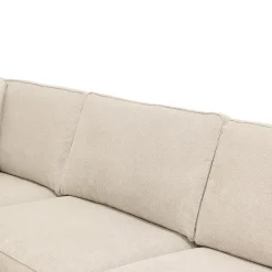 Mangohoutonline Hoekbank Colton 4-zits Links Crème Mahom