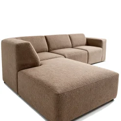 Mangohoutonline Hoekbank Isabel 4-zits Links Taupe Mahom