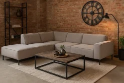 Mangohoutonline Hoekbank Madrid 4-zits Links Stone Mahom