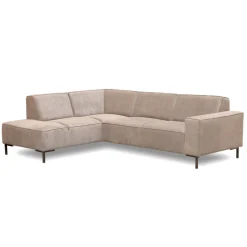 Mangohoutonline Hoekbank Madrid 4-zits Links Beige Mahom