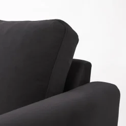 Mangohoutonline Hoekbank Malaga 4-zits Links Antraciet Mahom