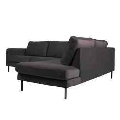 Mangohoutonline Hoekbank Malaga 4-zits Rechts Antraciet Mahom