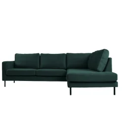 Mangohoutonline Hoekbank Malaga 4-zits Rechts Groen Mahom