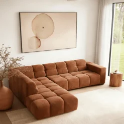 Mangohoutonline Hoekbank Noah 4-zits Links Terra Mahom