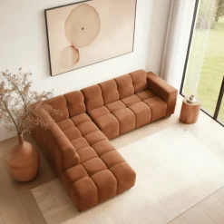 Mangohoutonline Hoekbank Noah 4-zits Links Terra Mahom