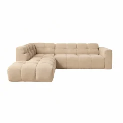 Mangohoutonline Hoekbank Noah 4-zits Links Crème Mahom