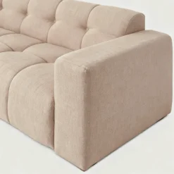 Mangohoutonline Hoekbank Noah 4-zits Links Crème Mahom