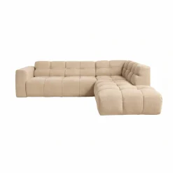 Mangohoutonline Hoekbank Noah 4-zits Rechts Crème Mahom