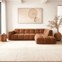 Mangohoutonline Hoekbank Noah 4-zits Rechts Terra Mahom