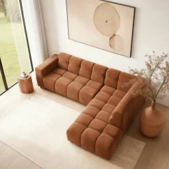 Mangohoutonline Hoekbank Noah 4-zits Rechts Terra Mahom