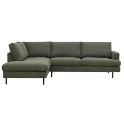 Mangohoutonline Hoekbank Nolio 4-zits Links Groen